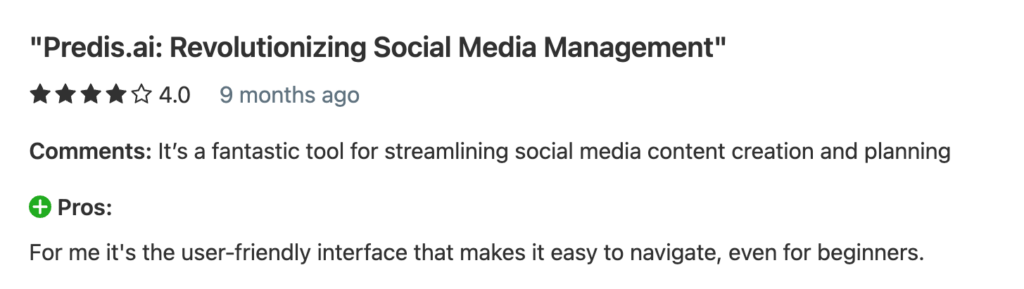predis.ai social media tool review